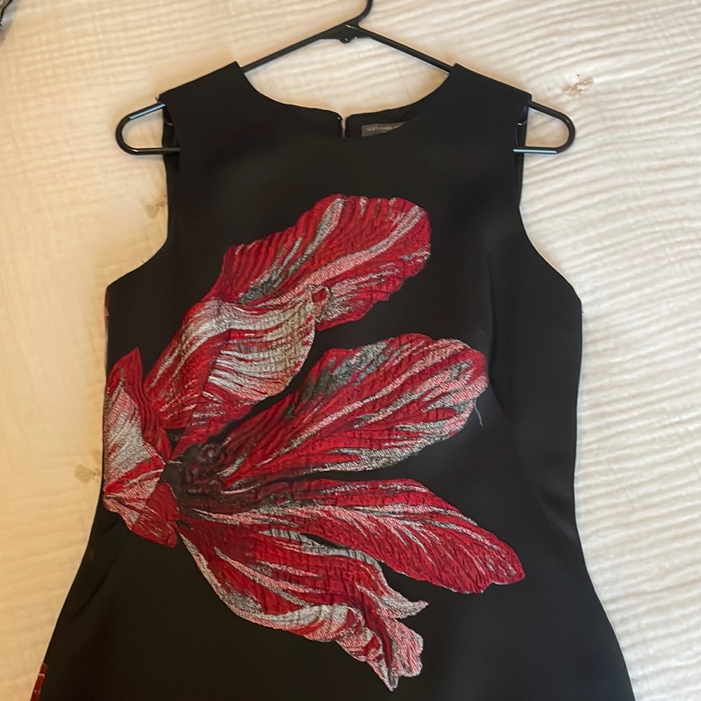 Alexander McQueen embroidered sleeveless dress